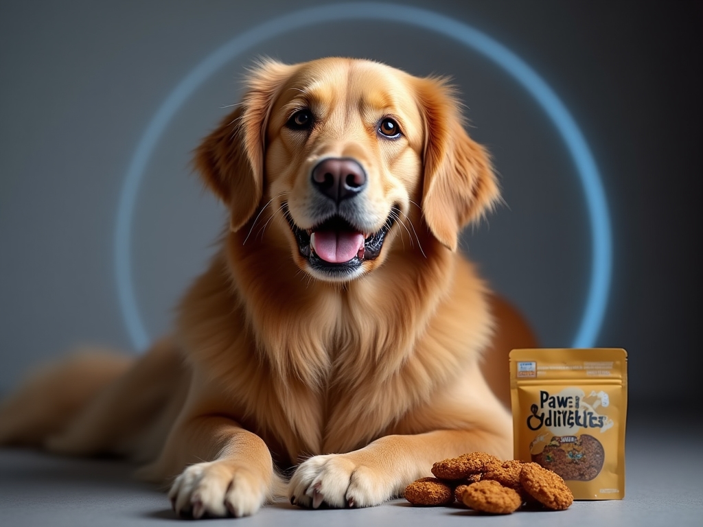 Golden Retriever with improved coat condition